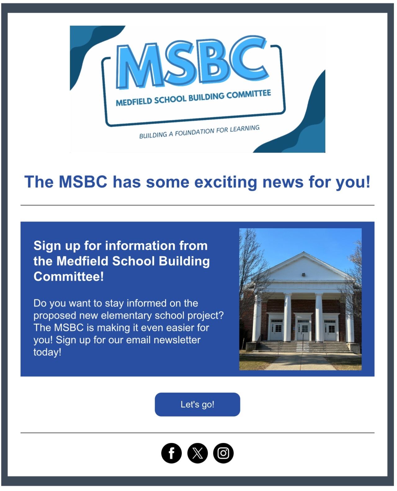 MSBC Newsletter 1